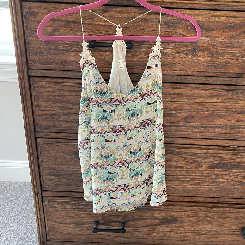 Light summer racer back top